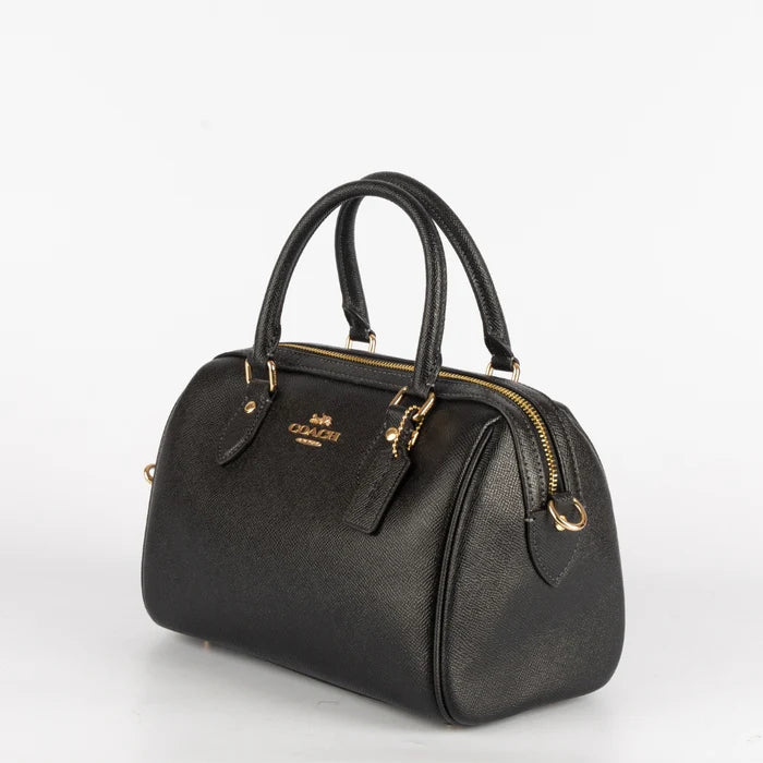 Sac Bandoulière Coach Rowan en Cuir Noir - Élégance et Polyvalence