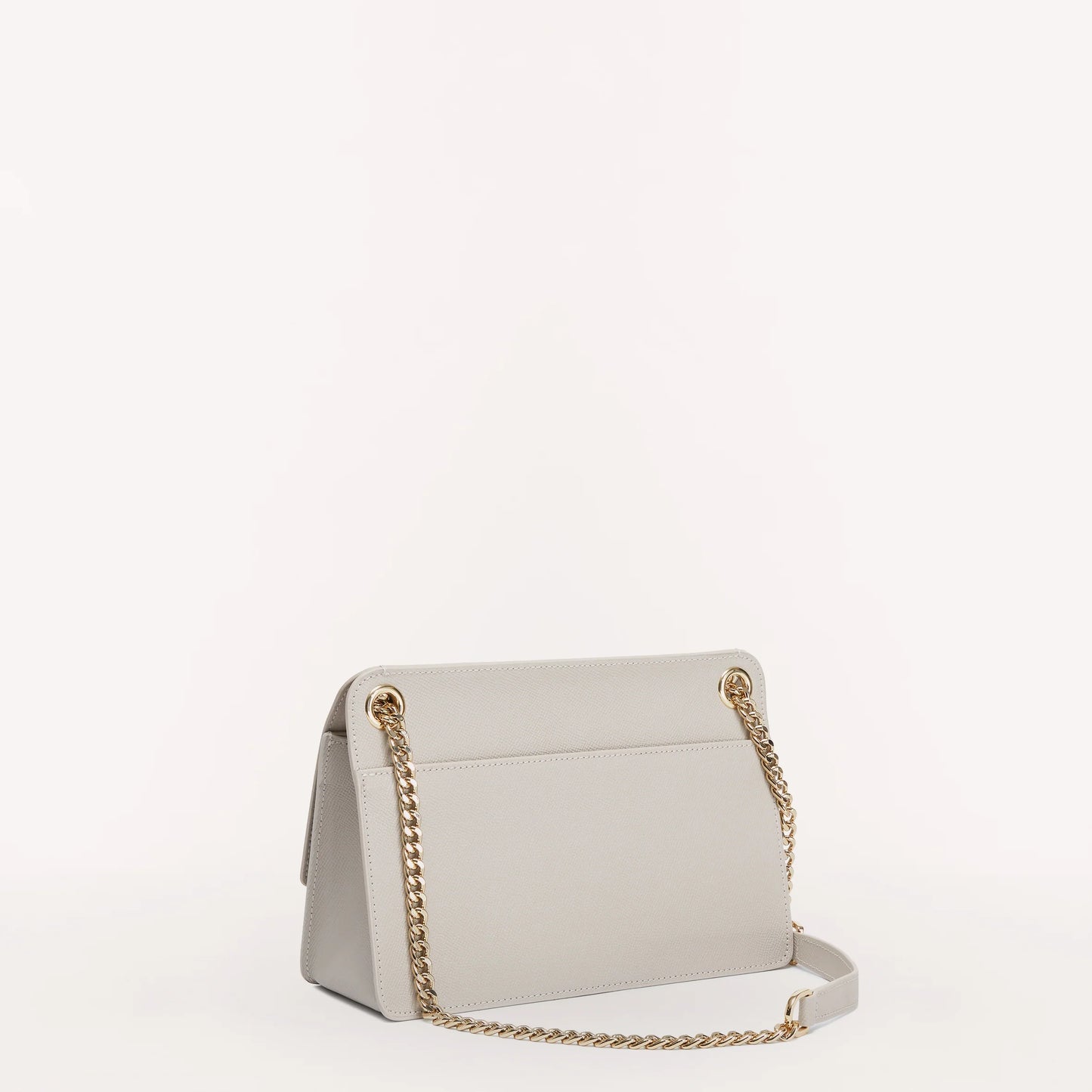 Sac à Épaule Furla en Cuir Saffiano Gris blanc - Élégance et Polyvalence